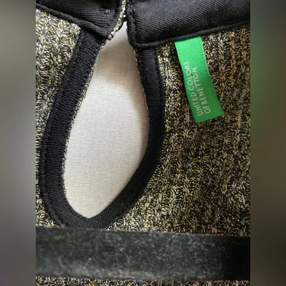 United Color’s of Benetton choker holiday maxi slit dress Sz M - Picture 6 of 12